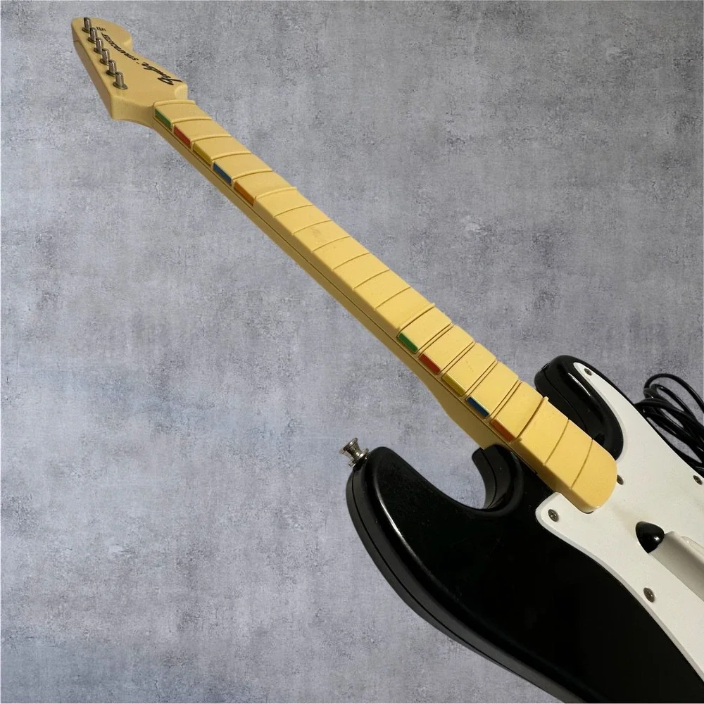 Fender Stratocaster Guitar Controller Xbox 360 Black Wired Harmonix-As Is